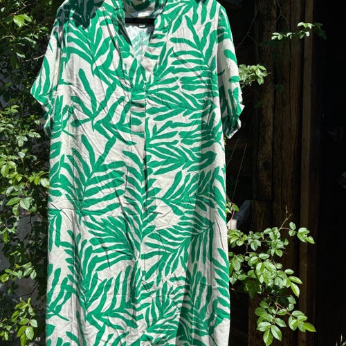 H&M grön klänning, storlek S/M