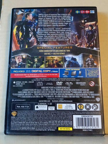 Pacific rim, Dvd
