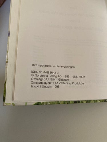 Fältflora av Björn Ursing, 1995