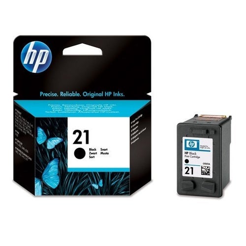 NYA! HP 21 svart bläckpatron för HP DeskJet OfficeJet Fax m fl ink moms