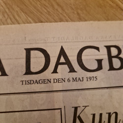 Svenska Dagbladet Tidning från 1975