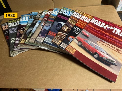 Road & Track ## 12 stycken tidningar från 1980##