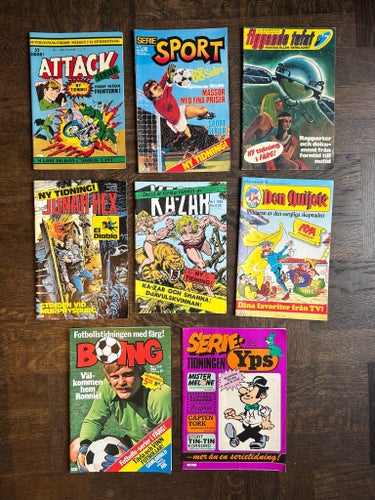 8 st förstanummer/nya tidningar - 70-80-tal