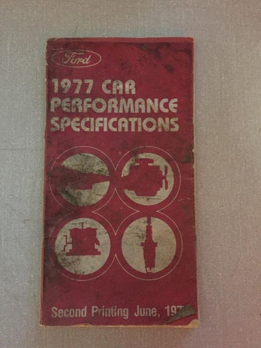 1977 Ford Car Performance Specifications