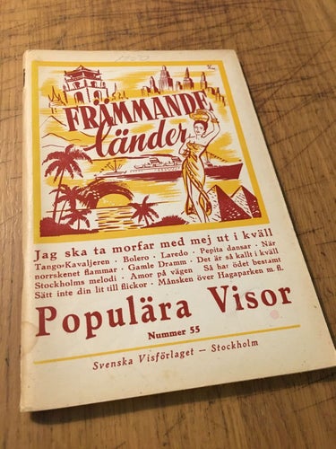 Främmande länder - Populära visor 1950