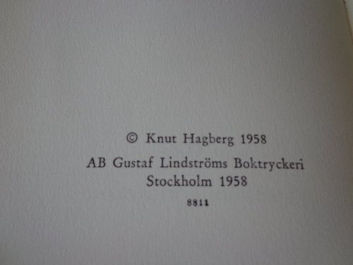 Knut Hagberg, Fåglarnas år