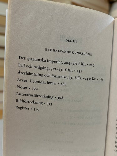 Sparta en odödlig historia av Paul Cartledge, bok, Very good plus