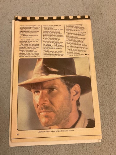 Indiana Jones från år 1984 nr 4 - DEFEKT!! svenska äventyr marvel