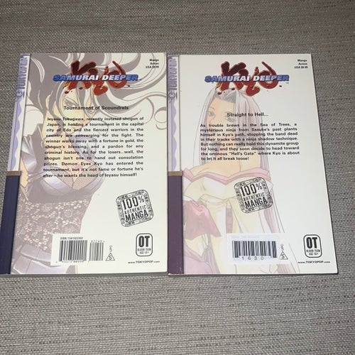 Samurai Deeper Kyo Vol. 4 & 8 av Akimine Kamijyo