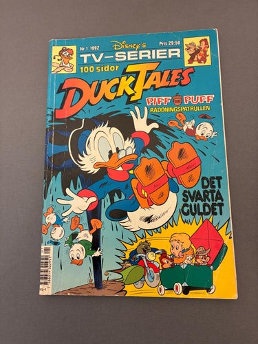 Duck tales nr 1 1992 Disney's TV-serier Piff och Puff Räddningspatrullen