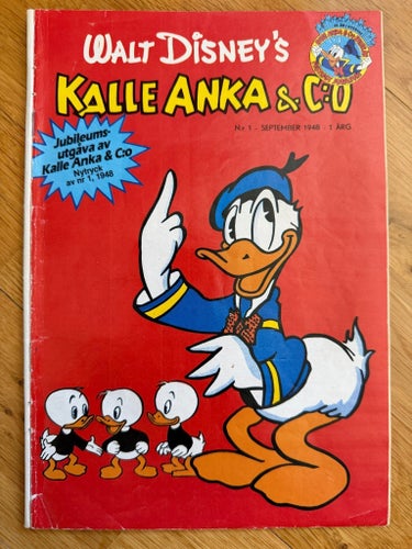Kalle Anka nytryck av nr 1, 1948