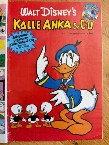 Kalle Anka nytryck av nr 1, 1948
