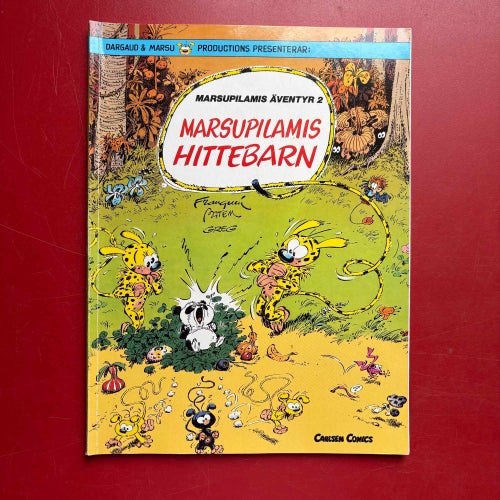 MARSUPILAMIS HITTEBARN + MARSUPILAMI OCH DEN GLÖMDA STADEN Franquin Batem Yann