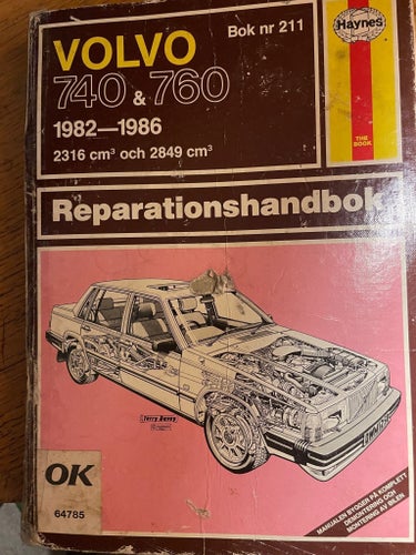VOLVO 740 & 760 Reparationshandbok 1982-1986