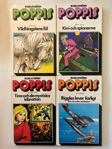 4 Wahlströms POPPIS-böcker nr 35, 45, 62, 77