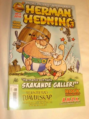 Herman Hedning (svensk) NY OLÄST Nr 6 2015 ( ASTERIX )