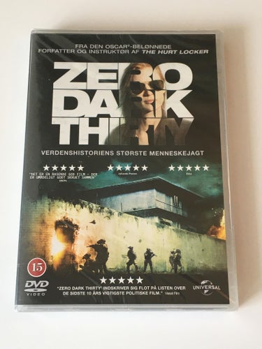Zero dark thirty (2012 av Kathryn Bigelow). Inplastad DVD