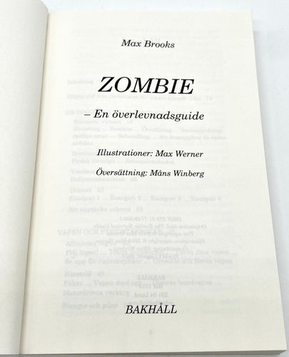Zombie - En överlevnadsguide av Max Brooks