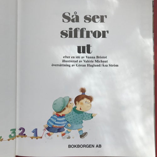 SÅ SER SIFFROR UT Vanna Bristot Valérie Michaut 1990