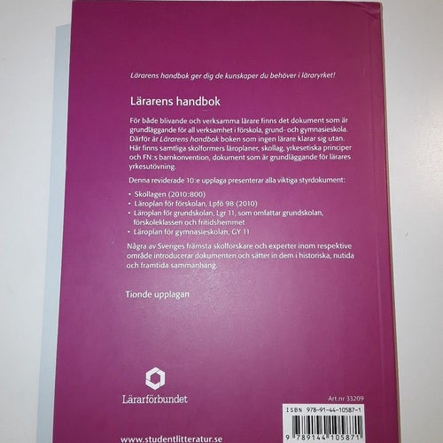 Lärarens handbok - ISBN: 978-91-44-10587-1