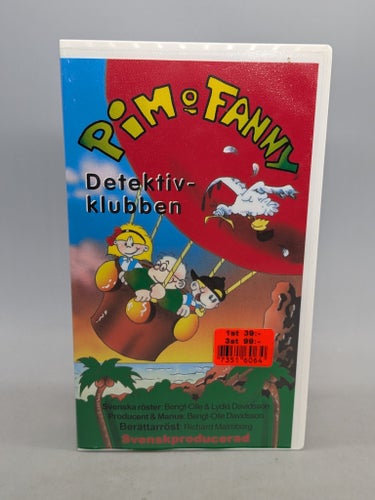 Pim O Fanny - Detektiv Klubben - Svenskt tal - VHS