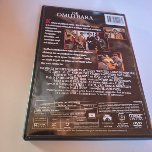 De Omutbara The Untouchables DVD Nyskick