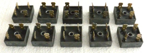 10 st CM2504 Likriktarbryggor 400V/25A