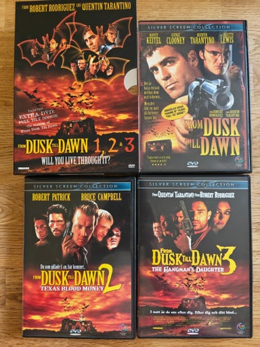 From Dusk Till Dawn 1, 2 & 3 - SVENSK DVD-box