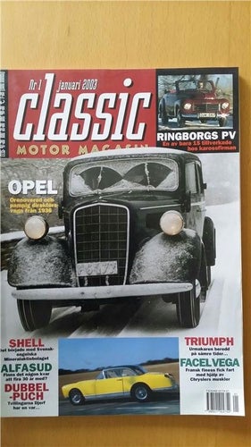 Classic Motor nr 1 2003: Triumph 2000, Puch, Opel 1936, Facel Vega, Alfasud