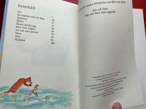 RÄV OCH HARE PÅ DEN ÖDE ÖN Sylvia Vanden Heede 2002