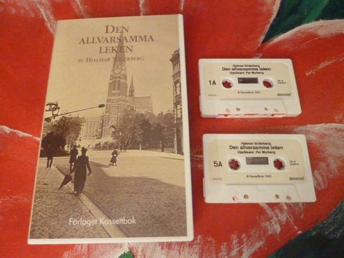 KASSETTBAND, DEN ALLVARSAMMA LEKEN, HJALMAR SÖDERBERG, KASSETTBOK, KASSETT