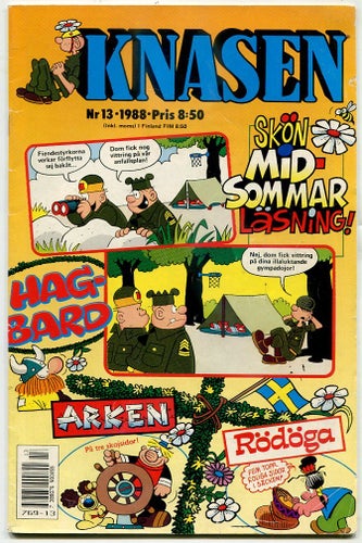 Knasen 1988 nr 13 Hagbard, Rödöga, Arken, Sam & Silo, BC