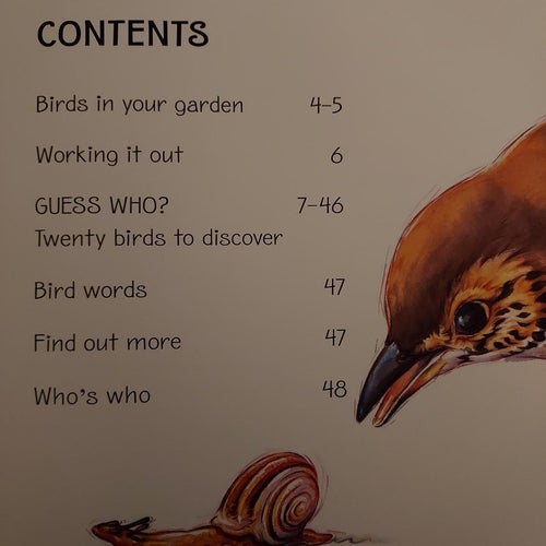 Book of GARDEN BIRDS 21,5x22 cm !