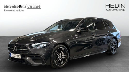 Mercedes-Benz C 220 T d 4MATIC AMG 200hk Night Drag Värm Adaptiv