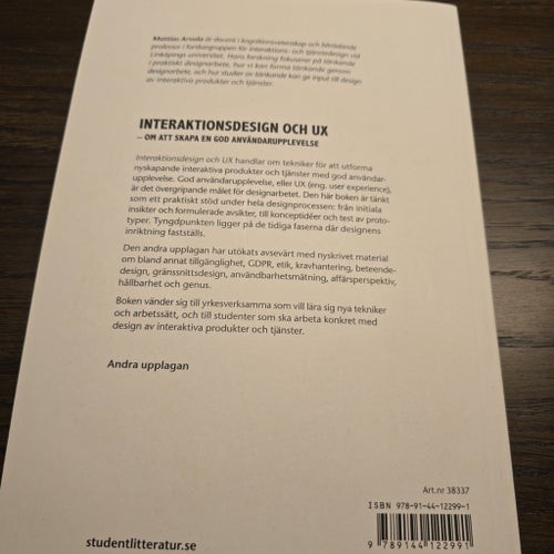 Interaktionsdesign och UX - Mattias Arvola
