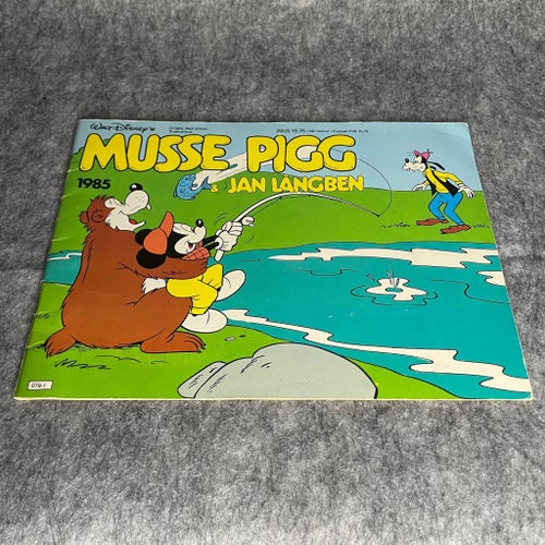 Musse Pigg & Jan Långben 3 seriealbum 1985 1986 1987