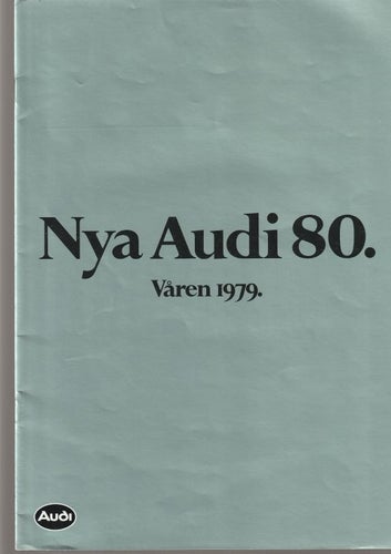 Audi 80 1979 försäljningsbroschyr