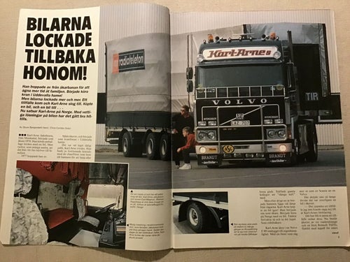 TRAILER NR 8 1984 POSTER PÅ SVEMPA FLAKBÄRGARE,JAKOBSSON MUNKEDAL,MR BRANDIT