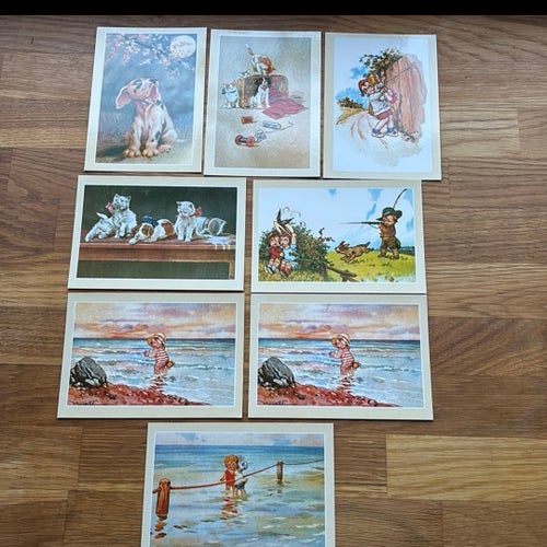 Paket 8 st Vykort "Old Fashion" - Scankort AB