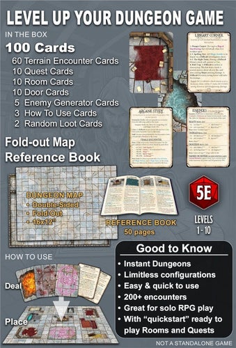 Dungeon Designer's Deck DnD 5E - Loke Battle Mats