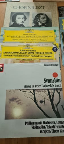 Klassiska LP-skivor - Blandade artister och kompositörer 9st