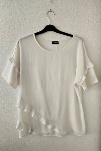 TAIFUN vit blus topp i storlek 40.