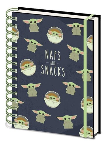 Anteckningsbok - Star Wars: The Mandalorian (Snacks And Naps)