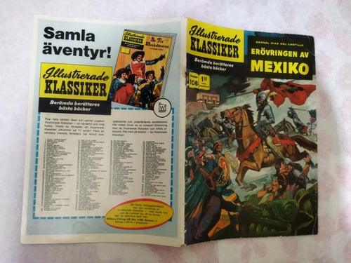 Illustrerade Klassiker nr 108 Erövringen av Mexiko Bernal Diaz Del Castillo Fine