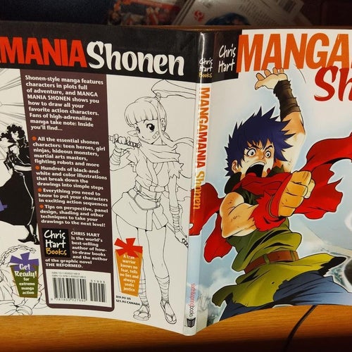 MangaMania Shonen Drawing Action-Style Japanese comics by Chris Hart Very Fine +