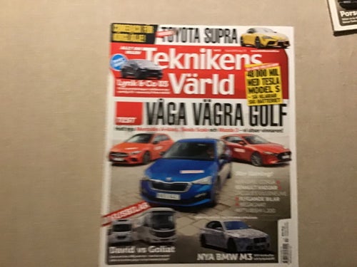 TEKNIKENS VÄRLD NR. 13 2019 LYNK,MERCEDES A ,SKODA SCALA,BMW M3,TOYOTA SUPRA