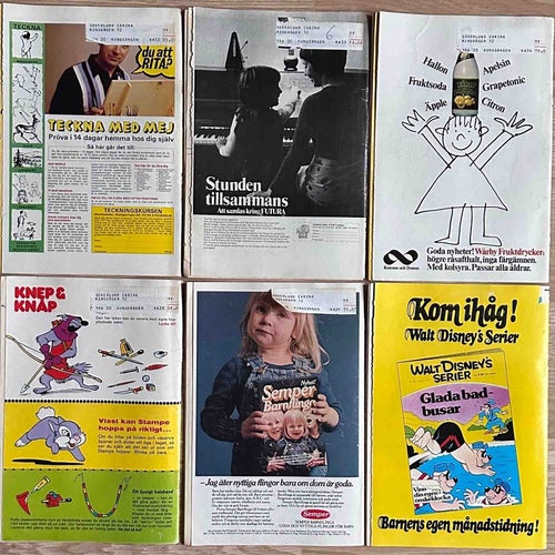 Kalle Anka & C:o, Walt Disney, 1975, 6 st.