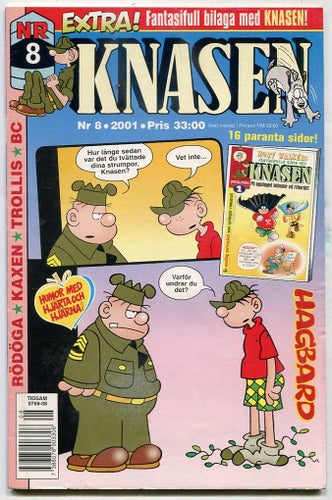 Knasen 2001 nr 8 Hagbard, Rödöga, Fröbergs, Betty, Kaxen