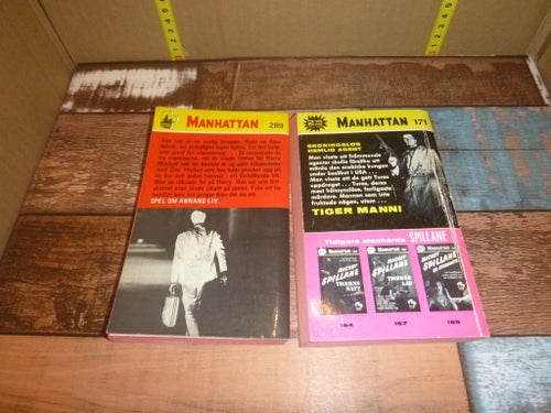 Spel om annans liv av Elmore Leonard & Tigerns hämnd" av Mickey Spillane