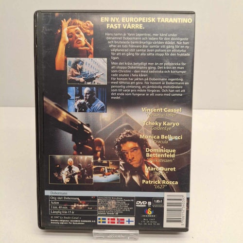 Dobermann - Region 2, DVD-Film, Svensk text, Fint skick